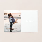 Dorée Carte de remerciements nautique de noeud illustrée (Intérieur)