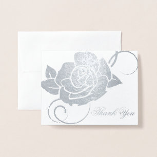 Dorée Carte de remerciements-Rose