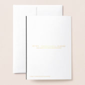 Dorée Carte de remplissage face chat (Derrière avec enveloppe)