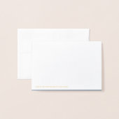 Dorée Carte de réponse Dusty Blue Foil Rsvp incluse (Derrière avec enveloppe)