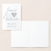 Dorée Carte de Saint-Valentin / Carte métallisée (Affichage)