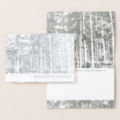 Dorée Carte de Sympathie de luxe Foil Arbres d'argent (Affichage)