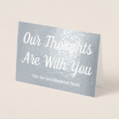 Dorée Carte de Sympathies de grises à huile (Devant)