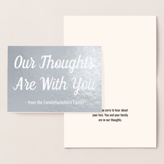 Dorée Carte de Sympathies de grises à huile (Affichage)