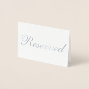 Dorée Carte de table à huile d'argent réservée