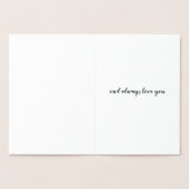 Dorée Carte de transfert argenté FOIL Chouette Toujours  (Intérieur)