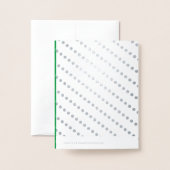 Dorée Carte de vacances Christmas Tree Foil (Derrière avec enveloppe)