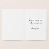 Dorée Carte de vacances d'entreprise moderne en argent (Intérieur)