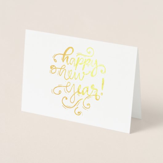 Dorée Carte de vacances Etched Foil JOY (Devant)