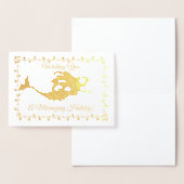 Dorée Carte de vacances Mermaid (Affichage)