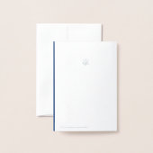 Dorée Carte de vacances Silver Foil Flakes and Circles (Derrière avec enveloppe)