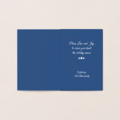 Dorée Carte de vacances Silver Foil Flakes and Circles (Intérieur)