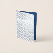 Dorée Carte de vacances Silver Foil Flakes and Circles (Devant)