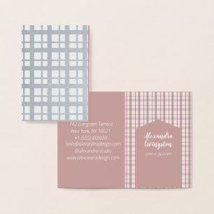 Dorée Carte de visite minimale Graphiste Foil