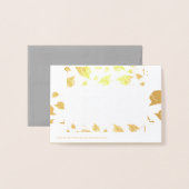Dorée carte de voeux (Derrière avec enveloppe)