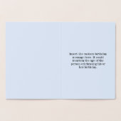 Dorée Carte de voeux de base Silver Foil 60e anniversair (Intérieur)