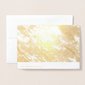 Dorée Carte de vœux de Nouvel An (Derrière avec enveloppe)