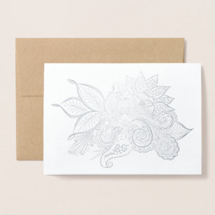 Dorée carte de voeux des moments de calme