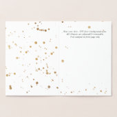 Dorée Carte de voeux en feuille d'or PixDezines Script H (Intérieur)