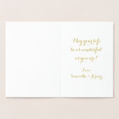 Dorée Carte de voeux Gold Mandala Namaste (Intérieur)