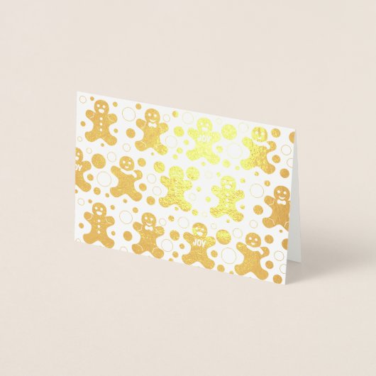 Dorée Carte de voeux Hommes Gingerbread (Devant)