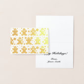 Dorée Carte de voeux Hommes Gingerbread (Affichage)