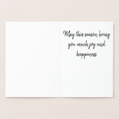 Dorée Carte de voeux - Joyful Foil Stars (Intérieur)