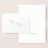 Dorée Carte de voeux M. & M. Etched Gold Foil (Affichage)