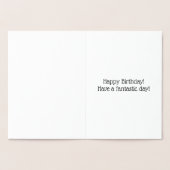 Dorée Carte de voeux minimale Gold Foil 20e anniversaire (Intérieur)