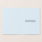 Dorée Carte de voeux minimale pour le 60e anniversaire d (Intérieur)