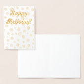 Dorée carte de voeux or happy anniversaire (Affichage)