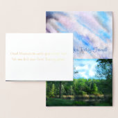 Dorée Carte de voeux "Penser à vous" (Affichage)