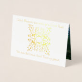 Dorée Carte de voeux "Penser à vous" (Devant)