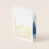 Dorée Carte de vœux pliée (Devant)