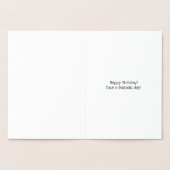 Dorée Carte de voeux pour 60e anniversaire customisée Go (Intérieur)