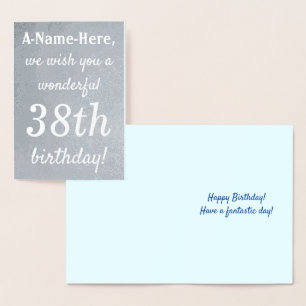 Dorée Carte de voeux pour le 38e anniversaire du Pétrole