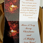 Dorée Carte de voeux "The Burning Bush"