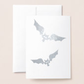 Dorée Carte d'Halloween Vampire Champignons (Derrière avec enveloppe)