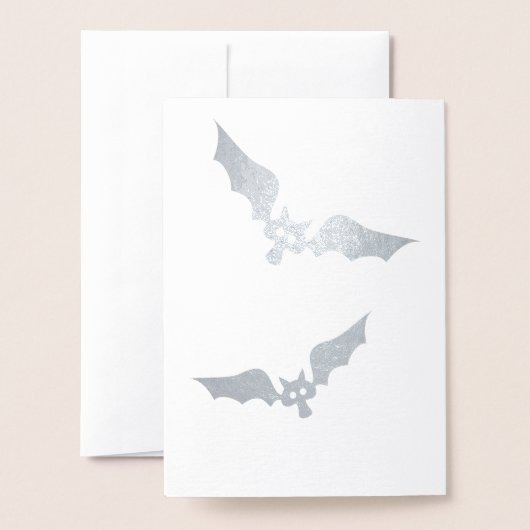 Dorée Carte d'Halloween Vampire Champignons (Derrière avec enveloppe)