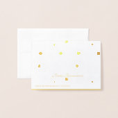 Dorée Carte d'huile Circle Starburst (Derrière avec enveloppe)