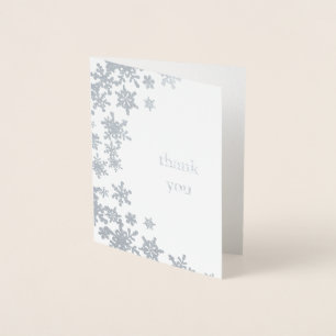 Dorée Carte d'huile de Merci à neige