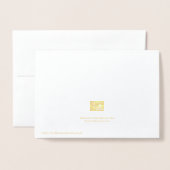 Dorée Carte d'huile de requin à broyage de dents (Derrière avec enveloppe)