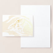 Dorée Carte d'huile de requin à broyage de dents (Affichage)