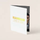 Dorée Carte d'huile d'invitation unique (Devant)