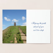 Dorée Carte d'huile du chemin Tor de Glastonbury (Intérieur)