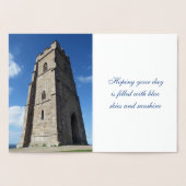 Dorée Carte d'huile Glastonbury Tor Tower (Intérieur)