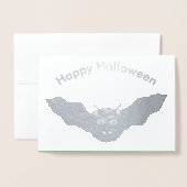 Dorée Carte d'huile Vampire Chat Facturé Bateau Hallowee (Devant avec enveloppe)
