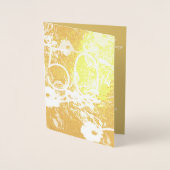 Dorée Carte d'huile verticale du 50e anniversaire du Mar (Devant)