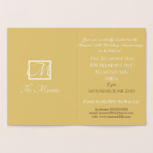 Dorée Carte d'huile verticale du 50e anniversaire du Mar (Intérieur)