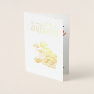 Dorée Carte d'invitation en papier métallisé pour une le